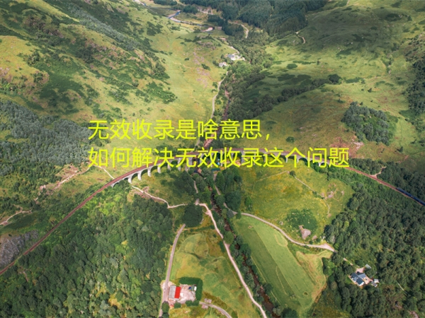 無效收錄是啥意思，如何解決無效收錄這個問題